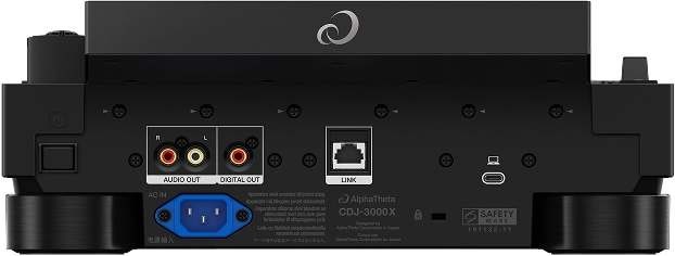 CDJ-3000X – bakside og tilkoblinger